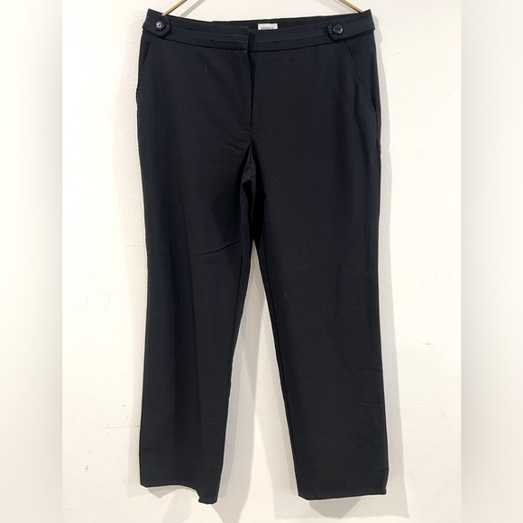 ARMANI COLLEZIONI  BLACK  PANTS  SIZE 8 MADE IN ITALY - Picture 1 of 10